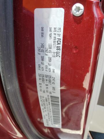 2C4RC1BG9KR710683 - 2019 CHRYSLER PACIFICA TOURING L ბურგუნდია ფოტო 13