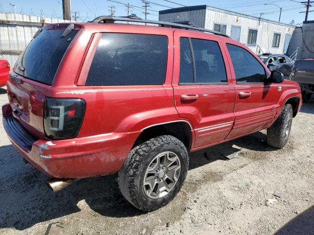 1J4GX58N44C215824 - 2004 JEEP GRAND CHER LIMITED RED photo 3