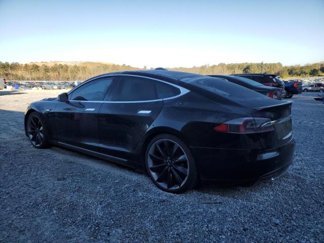 5YJSA1H18EFP57035 - 2014 TESLA MODEL S BLACK photo 2
