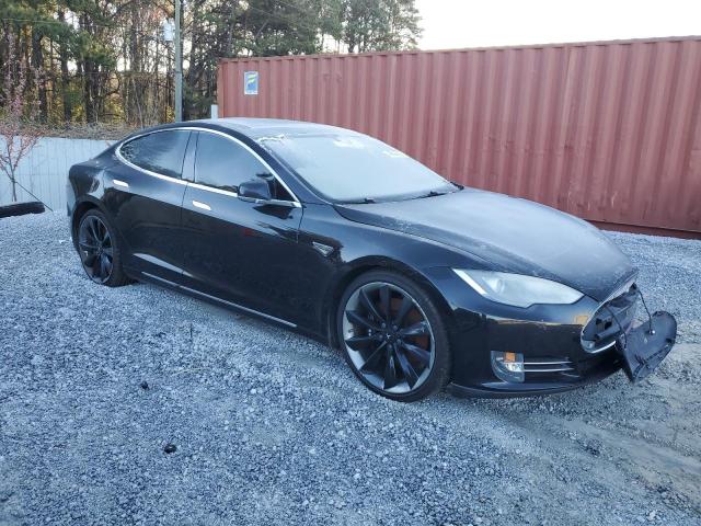 5YJSA1H18EFP57035 - 2014 TESLA MODEL S BLACK photo 4