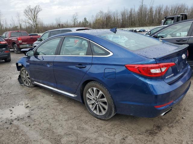 5NPE34AF7FH096552 - 2015 HYUNDAI SONATA SPORT BLUE photo 2