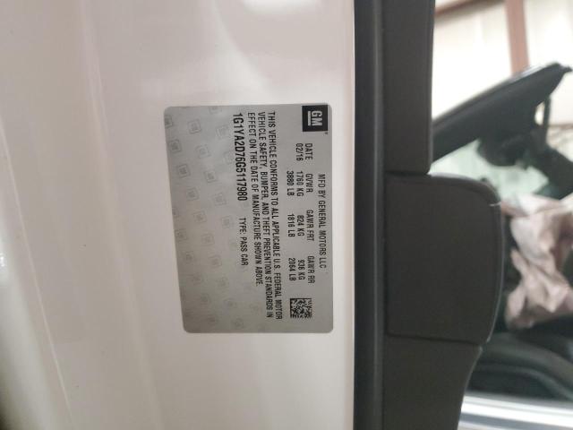 1G1YA2D76G5117980 - 2016 CHEVROLET CORVETTE STINGRAY 1LT WHITE photo 13