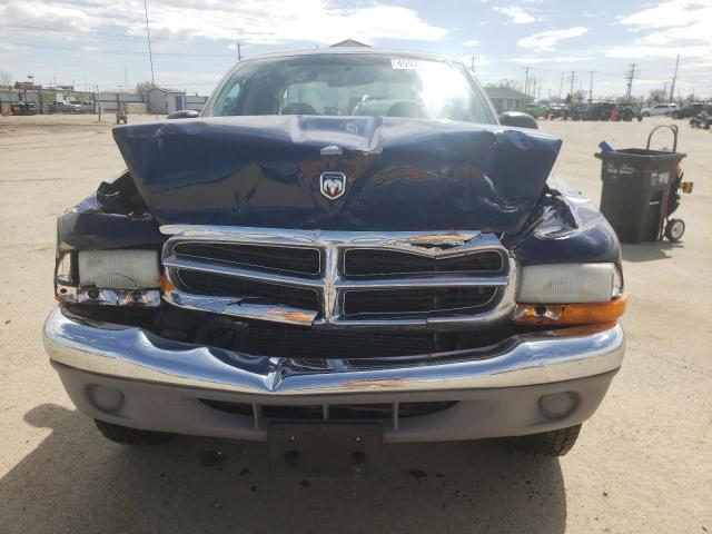 1D7HG48X03S290195 - 2003 DODGE DAKOTA QUAD SLT BLUE photo 5