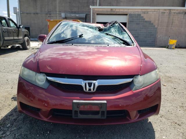 19XFA1F60BE013754 - 2011 HONDA CIVIC LX-S Bordeaux photo 5