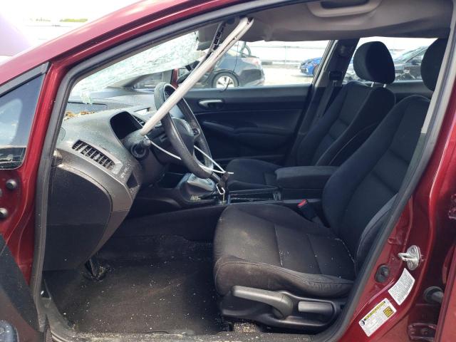 19XFA1F60BE013754 - 2011 HONDA CIVIC LX-S Bordeaux photo 7