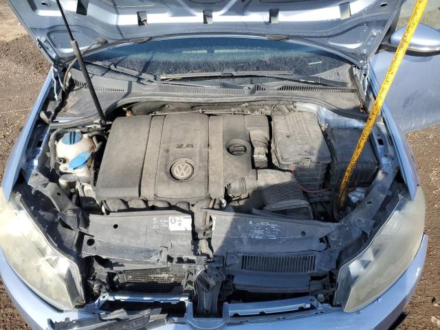 WVWDA7AJ6AW395525 - 2010 VOLKSWAGEN GOLF BLUE photo 11