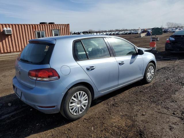 WVWDA7AJ6AW395525 - 2010 VOLKSWAGEN GOLF BLUE photo 3