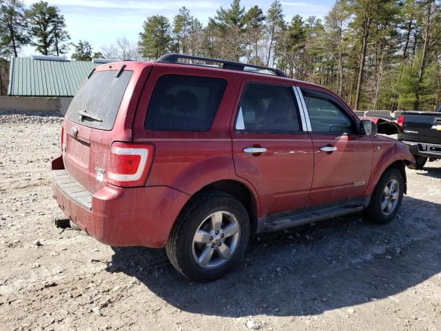 1FMCU93188KC81681 - 2008 FORD ESCAPE XLT RED photo 3