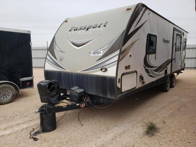 4YDT25226KD410121 - 2019 KEYSTONE PASSPORT თეთრი ფოტო 2