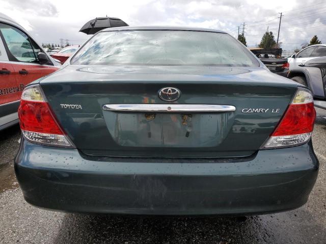 4T1BE32K85U072103 - 2005 TOYOTA CAMRY LE GREEN photo 6