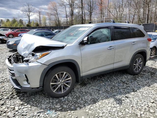 5TDJZRFH2KS572294 - 2019 TOYOTA HIGHLANDER SE SILVER photo 1