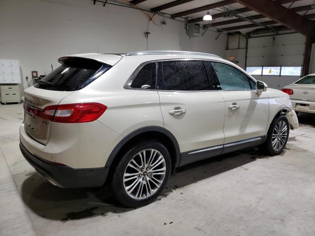 2LMTJ8LRXGBL44320 - 2016 LINCOLN MKX RESERVE BEIGE photo 3