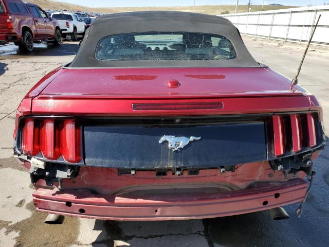 1FATP8UH8H5324163 - 2017 FORD MUSTANG BURGUNDY photo 6