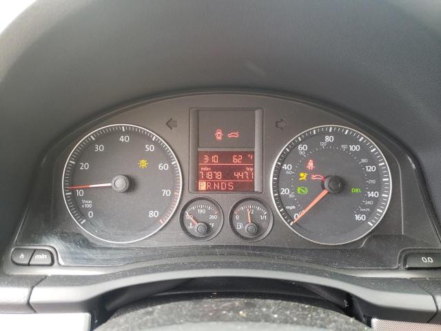 3VWRJ71KX8M188335 - 2008 VOLKSWAGEN JETTA WOLFSBURG 灰色 照片 9