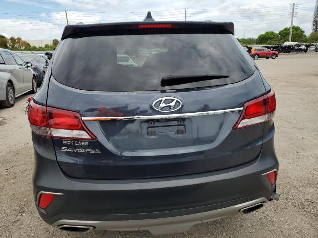 KM8SM4HF2HU233259 - 2017 HYUNDAI SANTA FE SE BLUE photo 6