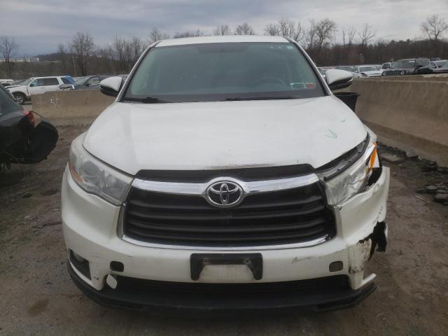 5TDBKRFH0ES069604 - 2014 TOYOTA HIGHLANDER LE WHITE photo 5