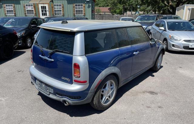 WMWMM33509TP73302 - 2009 MINI COOPER S CLUBMAN BLUE photo 4