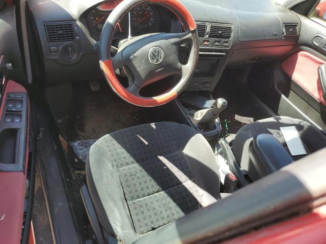 9BWGS21J114024223 - 2001 VOLKSWAGEN GOLF GLS RED photo 8