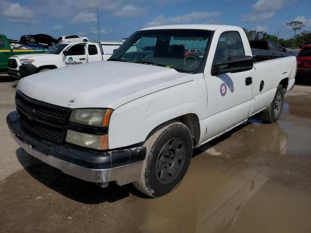 1GCEC14X27Z136257 - 2007 CHEVROLET SILVERADO C1500 CLASSIC WHITE photo 1