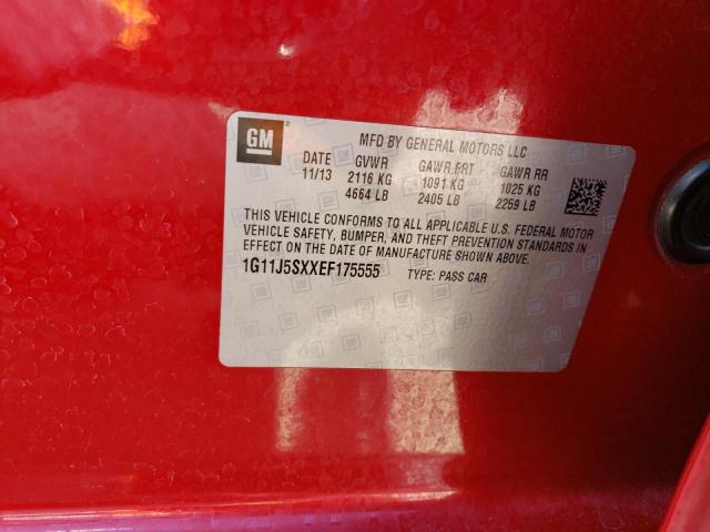 1G11J5SXXEF175555 - 2014 CHEVROLET MALIBU LTZ 红色 照片 12