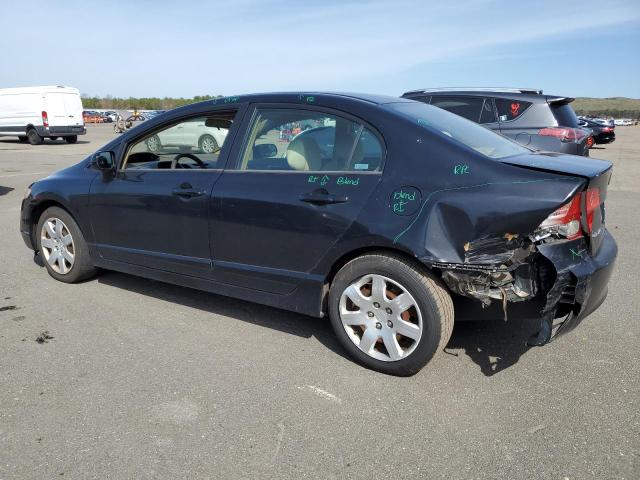 1HGFA16566L047638 - 2006 HONDA CIVIC LX BLACK photo 2