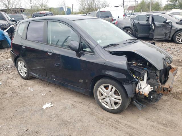 JHMGD38648S042425 - 2008 HONDA FIT SPORT BLACK photo 4