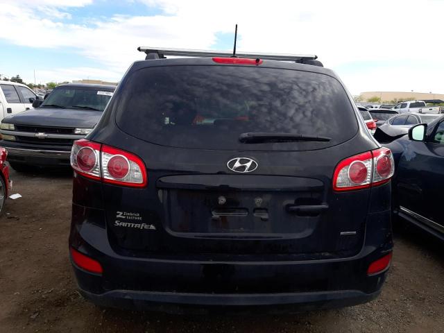 5XYZGDAB3CG112669 - 2012 HYUNDAI SANTA FE GLS BLACK photo 6