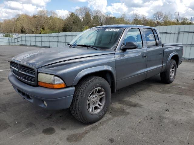 1D7HG38X63S312923 - 2003 DODGE DAKOTA QUAD SPORT GRAY photo 1