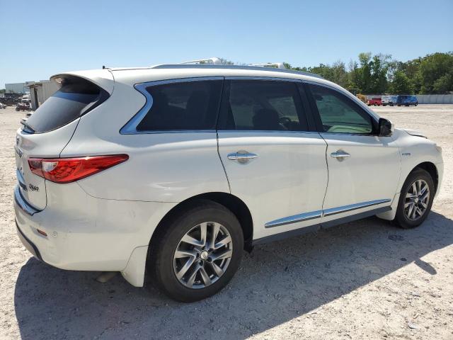 5N1CL0MN7EC512902 - 2014 INFINITI QX60 HYBRID WHITE photo 3