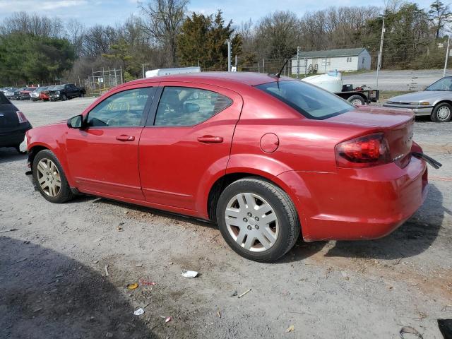 1C3CDZAB8DN562439 - 2013 DODGE AVENGER SE RED photo 2