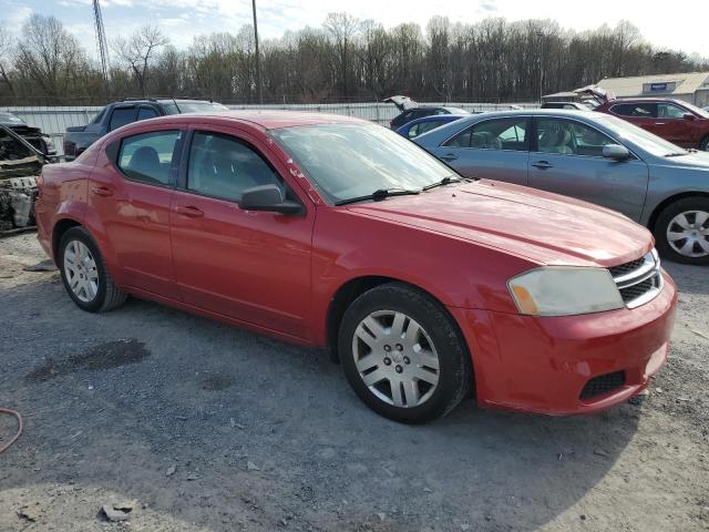 1C3CDZAB8DN562439 - 2013 DODGE AVENGER SE RED photo 4