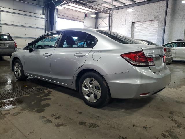 2HGFB2F53DH589776 - 2013 HONDA CIVIC LX SILVER photo 2