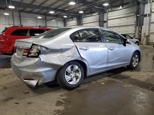 2HGFB2F53DH589776 - 2013 HONDA CIVIC LX SILVER photo 3