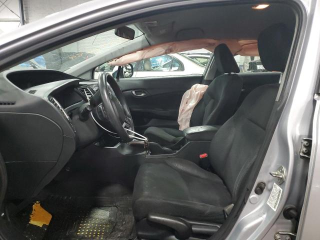 2HGFB2F53DH589776 - 2013 HONDA CIVIC LX SILVER photo 7