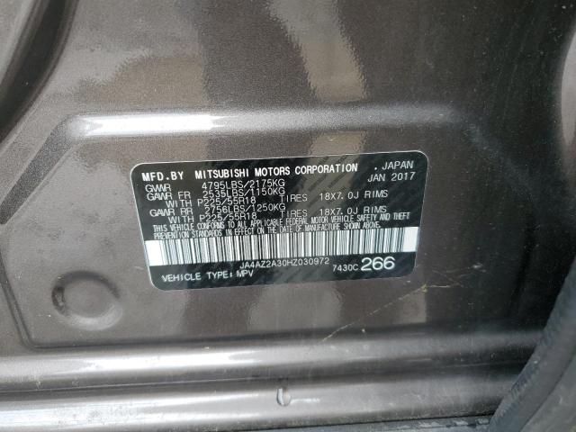 JA4AZ2A30HZ030972 - 2017 MITSUBISHI OUTLANDER ES GRAY photo 13