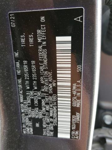 5TDGZRBH6MS141993 - 2021 TOYOTA HIGHLANDER XLE Grafit foto 13