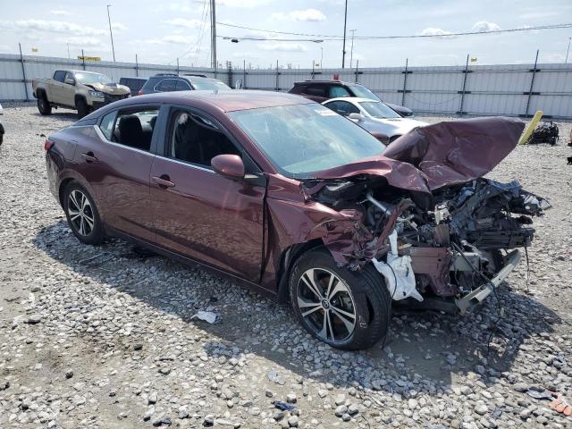 3N1AB8CV3LY249250 - 2020 NISSAN SENTRA SV MAROON photo 4