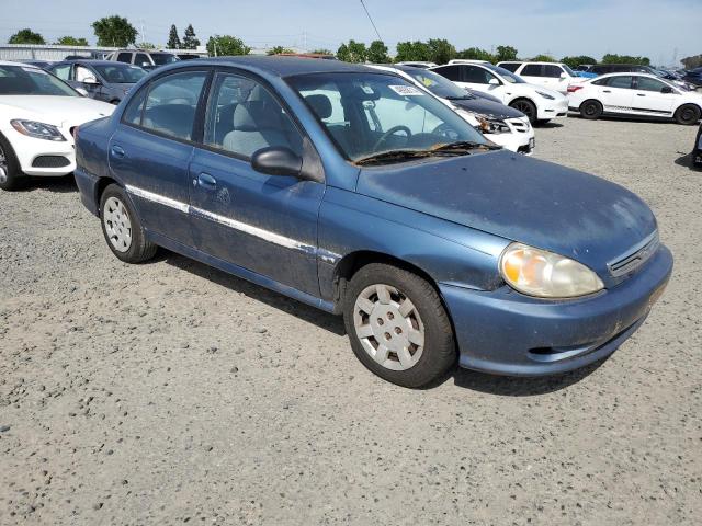 KNADC123126162819 - 2002 KIA RIO BLUE photo 4