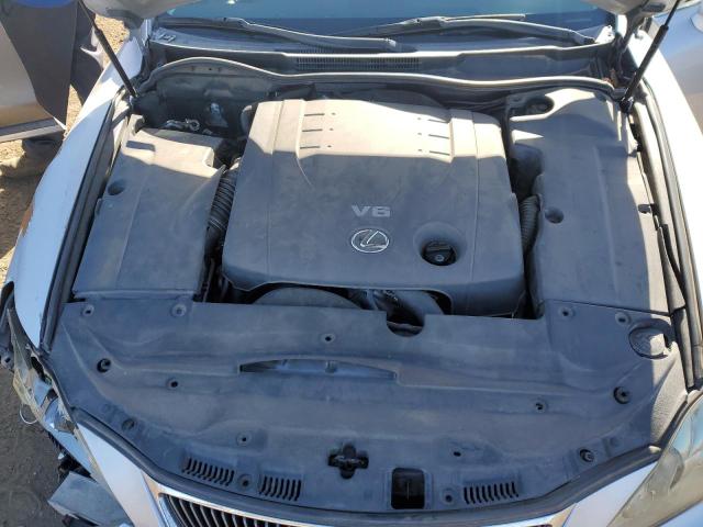 JTHBK262265023068 - 2006 LEXUS IS 250 SILVER photo 11