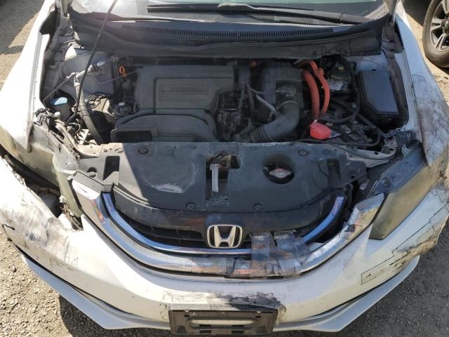 19XFB4F33DE203717 - 2013 HONDA CIVIC HYBRID L WHITE photo 11