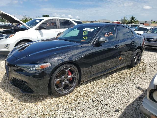 ZARFAMANXK7606589 - 2019 ALFA ROMEO GIULIA BLACK photo 1