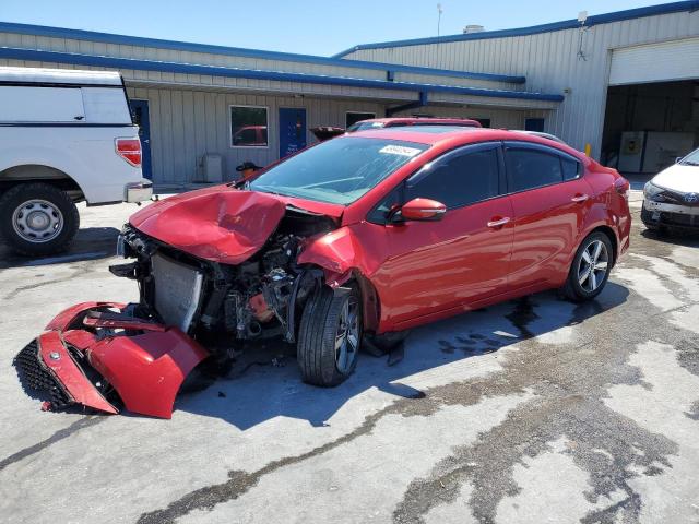 3KPFL4A76JE198919 - 2018 KIA FORTE LX BURGUNDY photo 1