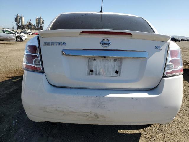 3N1AB6AP2CL749194 - 2012 NISSAN SENTRA 2.0 WHITE photo 6