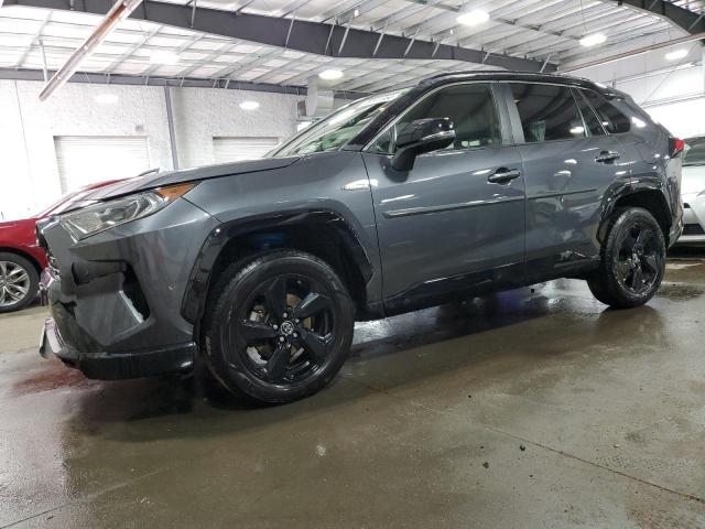 JTMEWRFVXKD513893 - 2019 TOYOTA RAV4 XSE GRAY photo 1