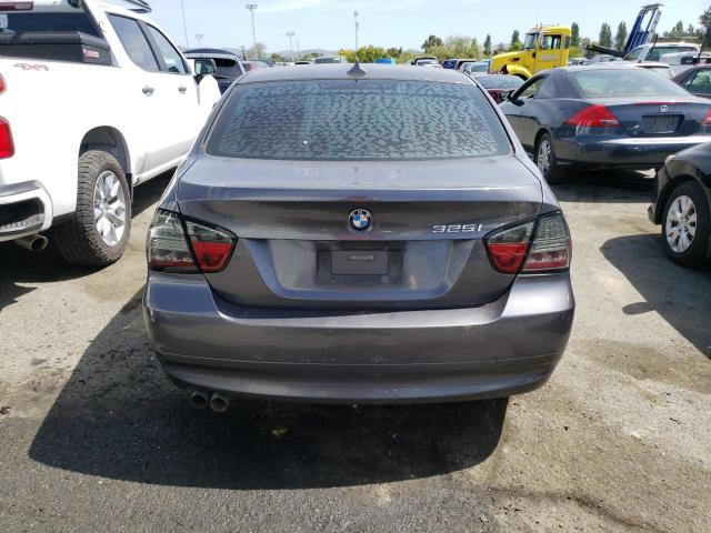 WBAVB17546NK33248 - 2006 BMW 3 SERIES I AUTOMATIC GRAY photo 6