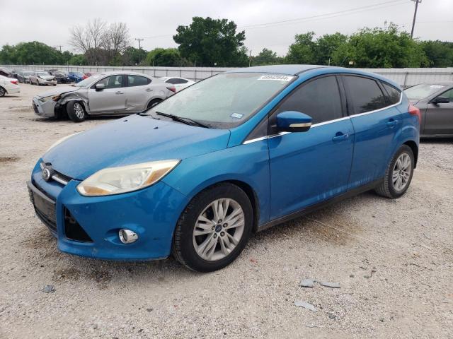 1FAHP3M22CL363047 - 2012 FORD FOCUS SEL BLUE photo 1