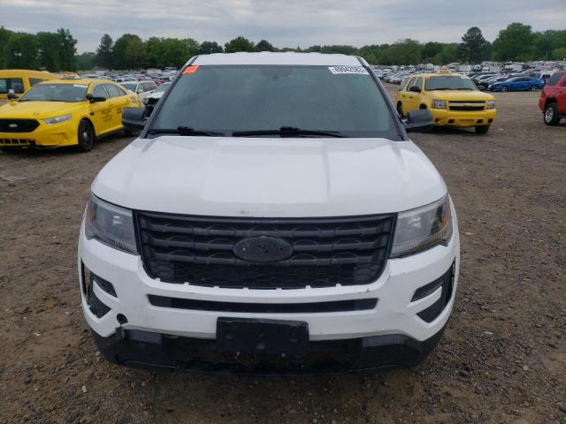 1FM5K8AR7JGA46604 - 2018 FORD EXPLORER POLICE INTERCEPTOR WHITE photo 5