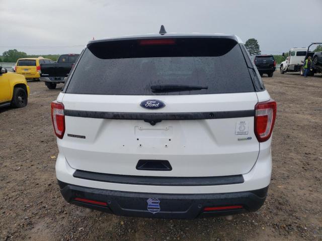1FM5K8AR7JGA46604 - 2018 FORD EXPLORER POLICE INTERCEPTOR WHITE photo 6