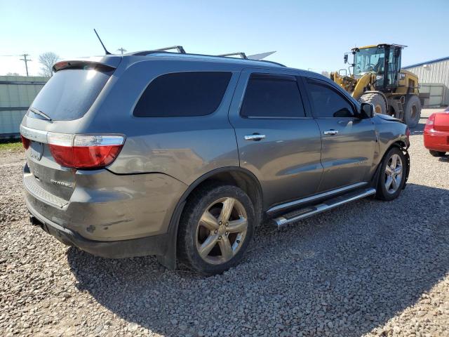 1C4SDJET6CC172347 - 2012 DODGE DURANGO CITADEL GRAY photo 3