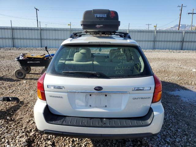 4S4BP61C677341688 - 2007 SUBARU LEGACY OUTBACK 2.5I WHITE photo 6